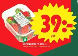 ICA Supermarket Jordgubbar i ask erbjuda