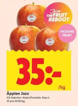 ICA Supermarket Äpplen Jazz erbjuda