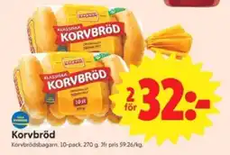 ICA Supermarket Korvbröd erbjuda