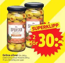 ICA Supermarket Gröna oliver erbjuda
