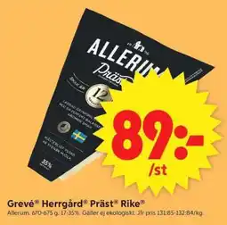ICA Supermarket Allerum Cheese erbjuda