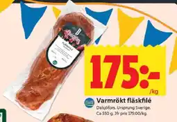 ICA Supermarket Varmrökt fläskfilé erbjuda