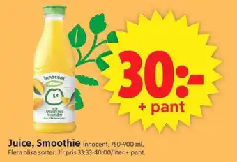 ICA Supermarket Juice, Smoothie erbjuda