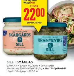Willys Sill i småglas erbjuda