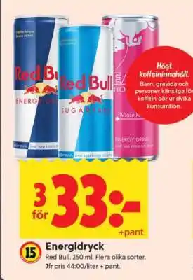 ICA Supermarket ENERGIDRYCK erbjuda