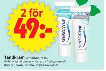 ICA Supermarket TANDKRÄM Sensodyne erbjuda