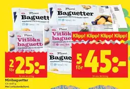ICA Supermarket MINIBAGUETTER erbjuda