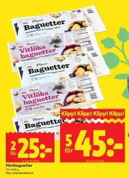 ICA Supermarket MINIBAGUETTER erbjuda
