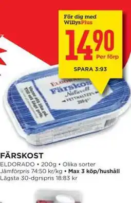 Willys Färskost erbjuda