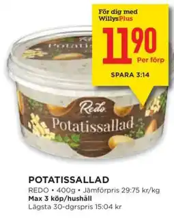 Willys POTATISSALLAD erbjuda