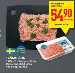 Willys Fläskfärs erbjuda