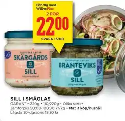 Willys Sill i småglas erbjuda