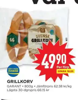 Willys Grillkorv erbjuda
