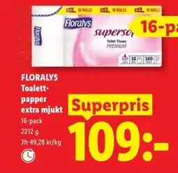 Lidl FLORALYS Toalettpapper extra mjukt erbjuda