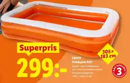 Lidl CRIVIT Fritidspool XXL erbjuda