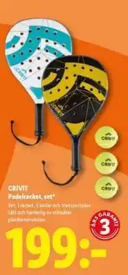 Lidl CRIVIT Padelracket, set erbjuda