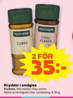 Stora Coop Kryddor i småglas erbjuda
