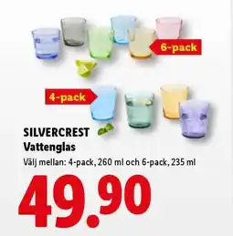 Lidl SILVERCREST Vattenglas erbjuda