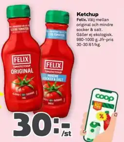Stora Coop Ketchup erbjuda