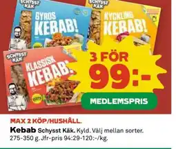 Coop Kebab Schysst käk erbjuda