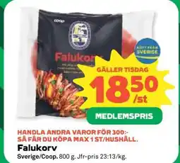 Coop Falukorv erbjuda