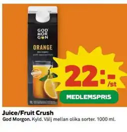 Coop Juice/fruit crush erbjuda