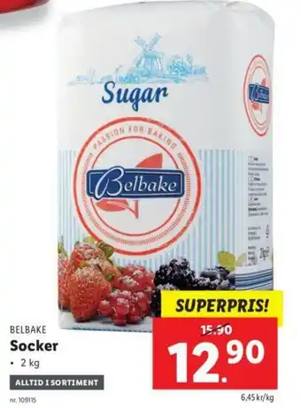 Lidl Belbake Socker 2kg erbjuda