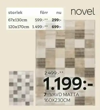 XXXLutz Vävd matta 'Cubus' erbjuda