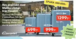 Bo Ohlsson Res praktiskt med Malibu-väskan från Cavalet erbjuda
