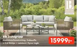 Bo Ohlsson Vik 3-sitsgrupp erbjuda