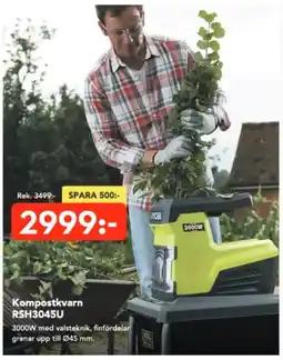 Bo Ohlsson Kompostkvarn RSH3045U erbjuda