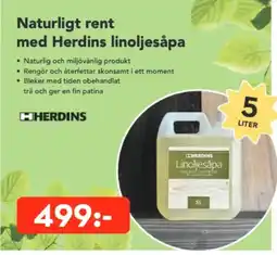 Bo Ohlsson Naturligt rent med Herdins linoljesåpa erbjuda