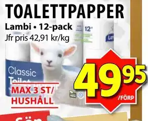 Matvärlden Tensta TOALETTPAPPER erbjuda
