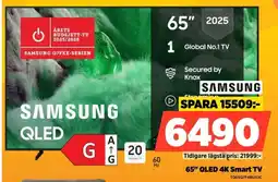 Power Samsung 65" qled 4k smart tv erbjuda