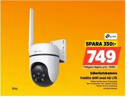 Power tp-link Säkerhetskamera Trådlös drift med 4G LTE erbjuda