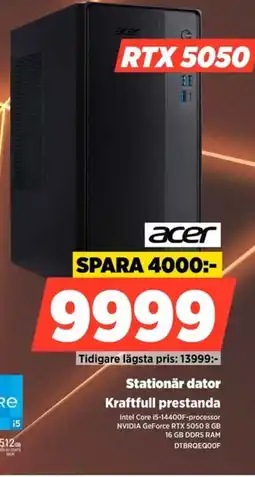 Power Acer stationär dator kraftfull prestanda erbjuda