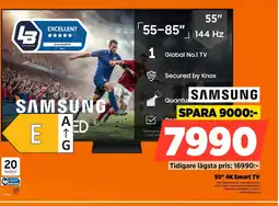 Power SAMSUNG 55" 4K Smart TV erbjuda