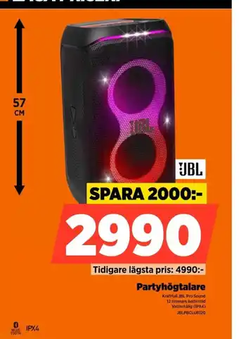 Power JBL Partyhögtalare erbjuda
