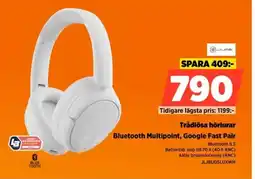Power Trådlösa hörlurar Bluetooth Multipoint, Google Fast Pair erbjuda