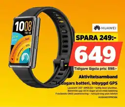 Power HUAWEI Aktivitetsarmband 14 dagars batteri, inbyggd GPS erbjuda