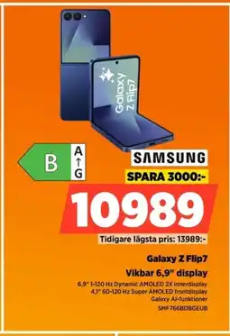 Power SAMSUNG Galaxy Z Flip7Vikbar 6,9" display erbjuda