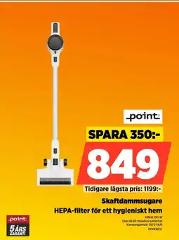 Power Point skaftdammsugare hepa-filter för ett hygieniskt hem erbjuda
