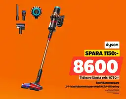 Power Dyson Skaftdammsugare 2-i-1 skaftdammsugare med HEPA-filtrering DYSV16PIAN erbjuda