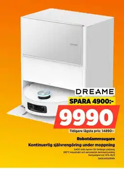 Power DREAME Robotdammsugare DAQUA1OURWH erbjuda