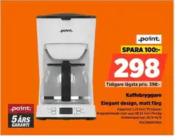 Power Point Kaffebryggare POCM5010WH erbjuda