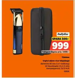 Power BaByliss Trimmer S992E erbjuda
