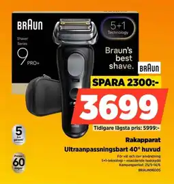 Power BRAUN Rakapparat BRAUN9600S erbjuda