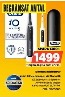Power Oral-B Elektriska tandborstar ORALBIO5SDUO erbjuda