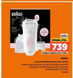 Power BRAUN Epilator SE5041 erbjuda