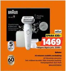 Power BRAUN Epilator BRAUNSES9041 erbjuda